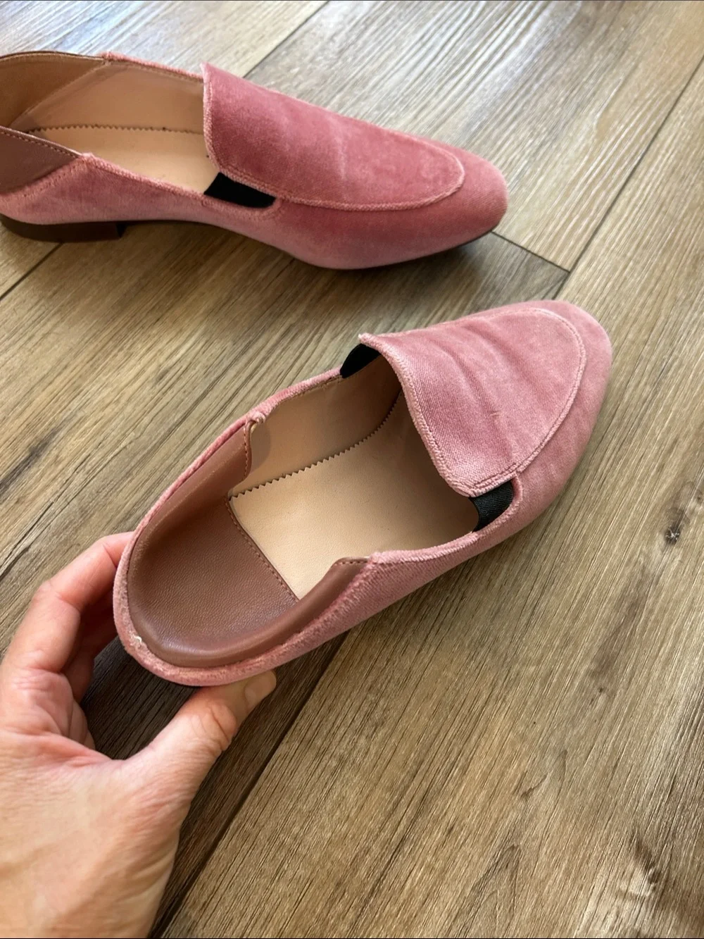J. Crew womens pink Suede Slip-On Loafers in Dusty Rose 8.5